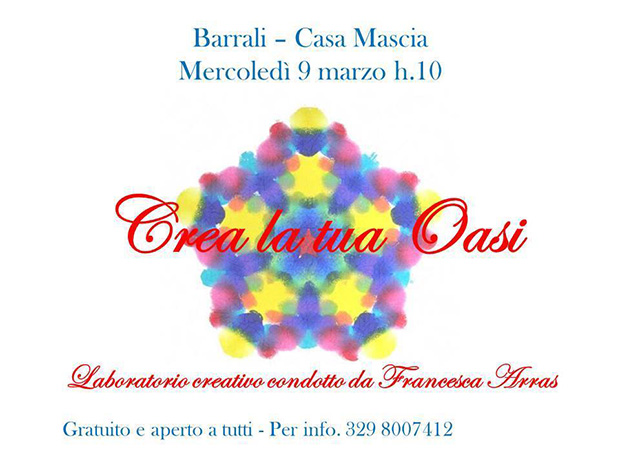 Laboratorio Creativo Crea La Tua Oasi a Casa Mascia - Barrali, Via Funtana Manna 9 - 9 Marzo 2016 - ParteollaClick