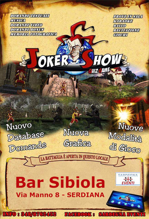 Nuovo giro nuova corsa con Joker Show Quiz Game al Bar Sibiola con tanti premi - Serdiana - 11 Marzo 2016 - ParteollaClick