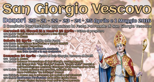 Banner Festeggiamenti in onore di San Giorgio Vescovo 2016 - Donori - Mercoledì 20, 21, 22, 23, 24, 25 Aprile e 1 Maggio 2016 - ParteollaClick