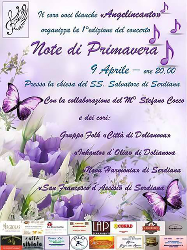 Prima edizione del concerto corale Note di Primavera - Serdiana, Chiesa del Santissimo Salvatore - 9 Aprile 2016 - ParteollaClick