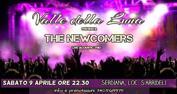 The Newcomers live acoustic trio - Valle della Luna Serdiana, località S'Arridelli - Sabato 9 Aprile 2016 - ParteollaClick