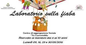 Banner Laboratorio sulla Fiaba - Dolianova - Lunedì 9, 16, 23 e 30 Maggio 2016 - ParteollaClick