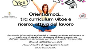 Banner Orientiamoci tra curriculum vitae e ricerca attiva del lavoro - Dolianova - 12 Maggio 2016 - ParteollaClick