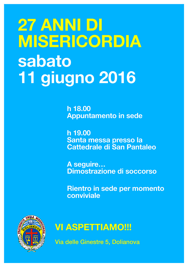 Festa del 27° Anniversario della Fraternità della Misericordia Parteolla - Doliaova - 11 Giugno 2016 - ParteollaClick