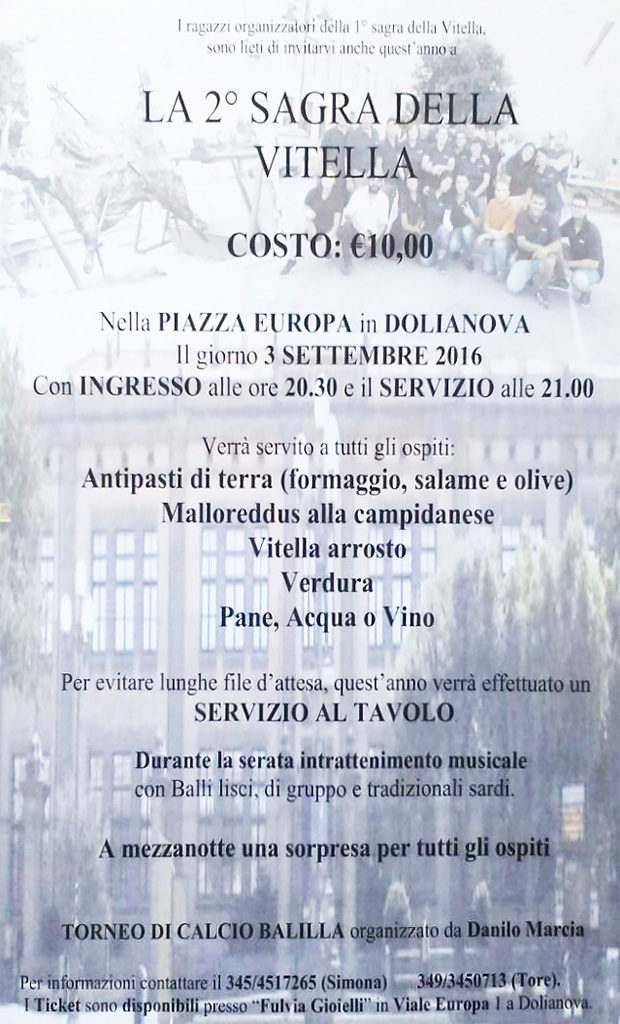 2ª Sagra della Vitella - Dolianova - Sabato 3 Settembre 2016 - ParteollaClick