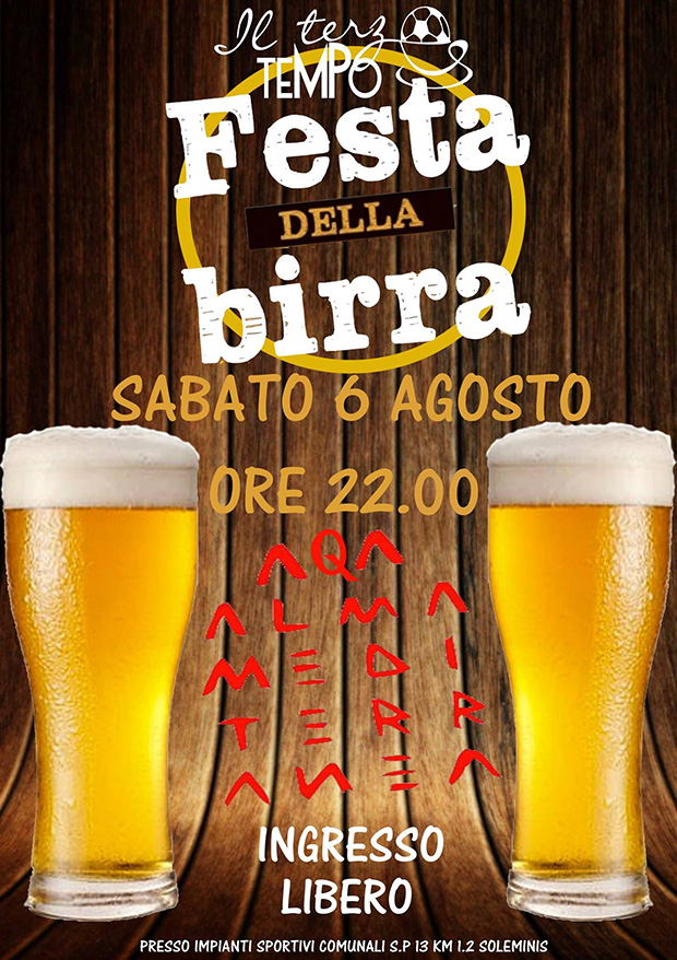 Festa della Birra 2016 con la band Almamediterranea presso Il Terzo Tempo agli impianti sportivi comunali - Soleminis - 6 Agosto 2016 - ParteollaClick