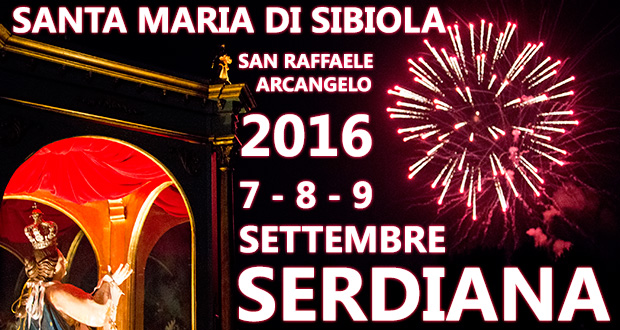 Banner Festeggiamenti in onore di Santa Maria di Sibiola e San Raffaele Arcangelo 2016 - Serdiana - Dal 7 al 9 Settembre 2016 - ParteollaClick