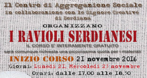 Banner I Ravioli Serdianesi - Centro di Aggregazione Sociale Serdiana - 21 e 23 Novembre 2016 - ParteollaClick