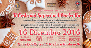 Banner Il Cesto dei Sapori nel Parteolla, idee regalo, street food, arte, cultura ed enogastronomia - Donori - 16 Dicembre 2016 - ParteollaClick