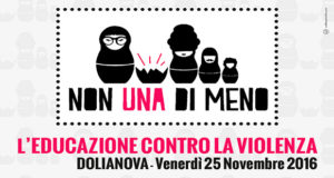 Banner Non una di meno, L'educazione Contro la Violenza - Dolianova - 25 Novembre 2016 - ParteollaClick