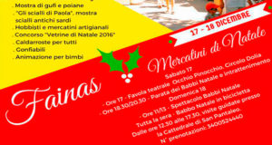 Banner Fainas Mercatini di Natale - Dolianova - 17 e 18 Dicembre 2016 - ParteollaClick