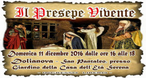 Banner Il Presepe Vivente 2016 a San Pantaleo - Dolianova, Giardino della Casa dell'Età Serena - Domenica 11 Dicembre 2016 - ParteollaClick