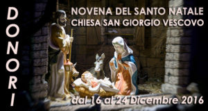 Banner Novena del Santo Natale - Chiesa di San Giorgio Vescovo, Donori - Dal 16 al 24 Dicembre 2016 - ParteollaClick