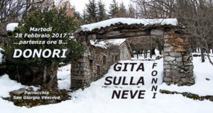 Banner Gita sulla neve 2017 a Fonni - Donori, Parrocchia San Giorgio Vescovo - Martedì 28 Febbraio 2017 - ParteollaClick