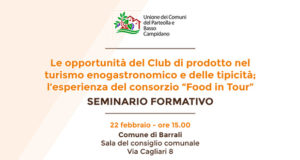 Banner Seminario sulla costituzione del Club di Prodotto Parteolla, approfondimento Food in Tour - Barrali - Mercoledì 22 Febbraio 2017 - ParteollaClick