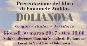 Banner Presentazione del libro Dolianova Origini, Radici, Territorio di Emanuele Zuddas - Cantine di Dolianova - 30 Marzo 2017 - ParteollaClick