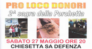 Banner Sagra della Porchetta 2017 - Donori, Parco di Sa Defenza - 27 Maggio 2017 - Pro Loco Donori - ParteollaClick