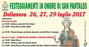 Banner Festeggiamenti Patronali di San Pantaleo Martire 2017 - Dolianova, Parrocchia di San Pantaleo - Dal 26 al 29 Luglio 2017 - ParteollaClick
