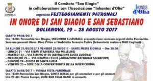 Banner Festeggiamenti Patronali di San Biagio e San Sebastiano 2017 - Dolianova, Chiesa di San Biagio - Da Sabato 19 a Lunedì 28 Agosto 2017 - ParteollaClick