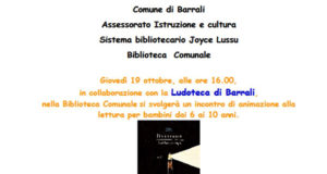 Banner Incontro di animazione alla lettura per bambini dai 6 ai 10 anni - Barrali, Biblioteca Comunale - 18 Ottobre 2017 - ParteollaClick