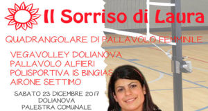 Banner Il Sorriso di Laura 2017 Torneo di Pallavolo - Dolianova, Palestra Comunale di Via Matteotti - Sabato 23 Dicembre 2017 - ParteollaClick