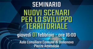 Banner Seminario sugli scenari dello sviluppo territoriale - Dolianova - 1 Febbraio 2018 - ParteollaClick