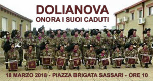 Banner Dolianova Onora i suoi Caduti - Celebrazioni del centenario della fine della prima guerra mondiale - Dolianova, Piazza Brigata Sassari - 18 Marzo 2018 - ParteollaClick