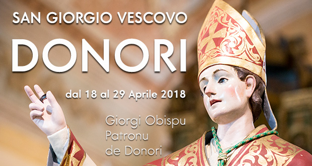 Banner Festeggiamenti in onore di San Giorgio Vescovo – Donori – dal 18 al 29 Aprile 2018 – ParteollaClick