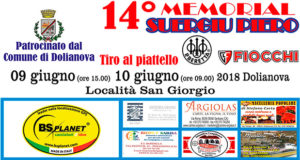 Banner 14° Memorial Suergiu Piero, Gara di Tiro al Piattello a San Giorgio - Dolianova - 9 e 10 Giugno 2018 d- ParteollaClick