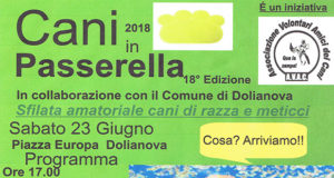 Banner 18ª edizione di Cani in Passerella - Dolianova, Piazza Europa - 23 Giugno 2018 - ParteollaClick