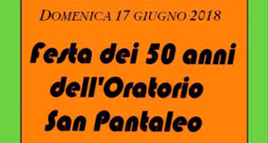 Banner Festa dei 50 anni dell'Oratorio San Pantaleo - Dolianova, Cattedrale San Pantaleo - 17 giugno 2018 - ParteollaClick
