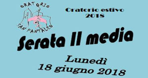 Banner Serata IIª Media all'Oratorio San Pantaleo - Dolianova - 18 Giugno 2018 - ParteollaClick