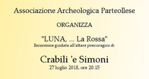 Banner Luna... La Rossa, escursione all'altare prenuragico di Crabili'e Simoni - Dolianova - 27 Luglio 2018 - ParteollaClick