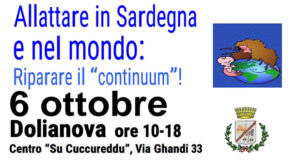 Banner Convegno per la Settimana Mondiale dell'Allattamento al Seno - Dolianova, Centro Polifunzionale Su Cuccureddu - 6 Ottobre 2018 - ParteollaClick