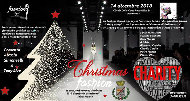 Banner Christmas Fashion, sfilata di moda per beneficenza - Dolianova, Circolo Dolia - 14 Dicembre 2018 - ParteollaClick