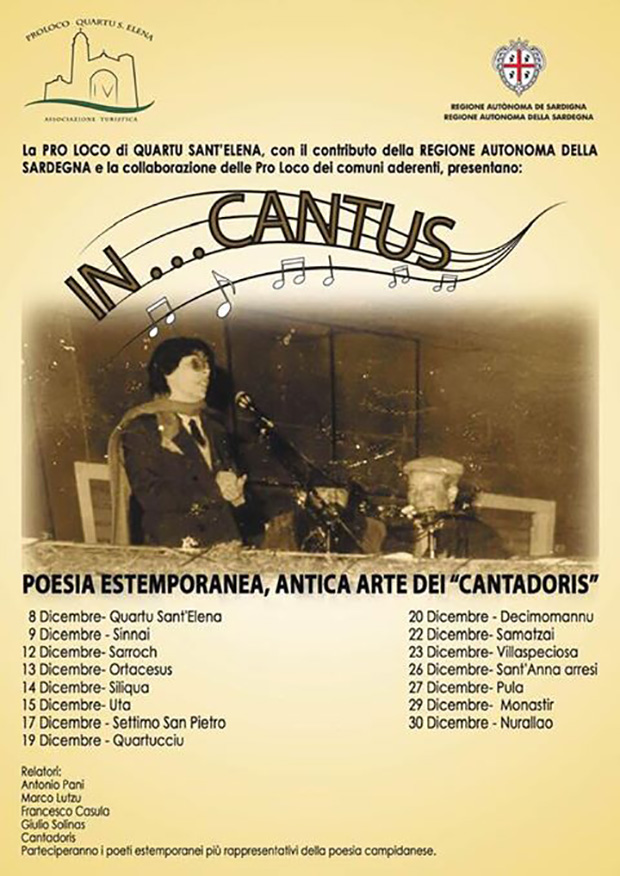 IN...CANTUS, l'antica arte dei Cantadores a Casa Dessy - Settimo San Pietro - 17 Dicembre 2018 - ParteollaClick
