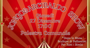 Banner Jongo & Arcibaldo Show, spettacolo di giocoleria - Donori, Palestra Comunale - 27 Dicembre 2018 - ParteollaClick