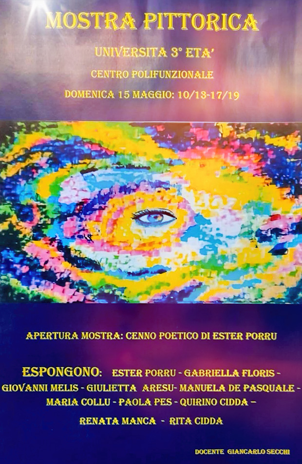 MOSTRA PITTORICA dell'università della terza età - Soleminis - Domenica 15 Maggio 2022 - ParteollaClick