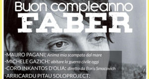 Banner Buon Compleanno Faber, serata culturale sulle rotte di Fabrizio De Andrè - Dolianova - 9 Marzo 2019 - ParteollaClick