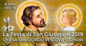 Banner Festa del Papà in Oratorio, in occasione di San Giuseppe - Donori - 19 Marzo 2019 - ParteollaClick