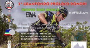 Baner 3° Gran Fondo Città di Donori, Trofeo Pro Loco, pedalata non competitiva - Donori, Zona Industriale - 14 Aprile 2019 - ParteollaClick