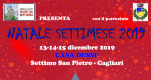 Banner Natale Settimese 2019 a Casa Dessy - Settimo San Pietro - Dal 13 al 15 Dicembre 2019 - ParteollaClick