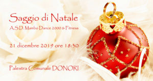 Banner Saggio di Natale 2019 della Scuola di Ballo Mambo Dance 2000 e Fitness - Donori - 21 Dicembre 2019 - ParteollaClick