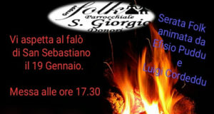 Banner Festa di San Sebastiano Martire 2020 con il tradizionale falò - Donori - 19 Gennaio 2020 - ParteollaClick