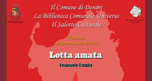 Banner Presentazione del libro LOTTA AMATA di e con Emanuele Cioglia - Donori - 18 Gennaio 2020 - ParteollaClick