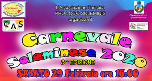 Banner Sfilata di Carnevale 2020 - Soleminis, Piazza delle Chiudente - 29 Febbraio 2020 - ParteollaClick