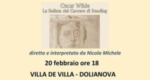 Banner Spettacolo teatrale tratto dal testo La Ballata del Carcere di Reading di Oscar Wilde - Dolianova - 20 Febbraio 2020 - ParteollaClick