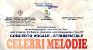 Banner Concerto vocale-strumentale CELEBRI MELODIE - Dolianova, Cattedrale di San Pantaleo - 30 Giugno 2020 - ParteollaClick