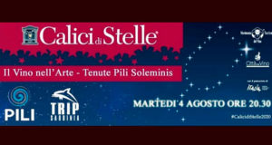 Banner Calici di Stelle 2020, Il Vino nell'Arte alle Tenute di Carlo Pili - Soleminis - 4 Agosto 2020 - ParteollaClick