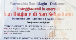 Banner Festeggiamenti Patronali di San Biagio e San Sebastiano 2020 - Dolianova - Dal 27 al 31 Agosto 2020 - ParteollaClick